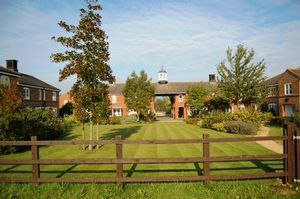 Churchfield Court Archway from the Gardens- click for photo gallery